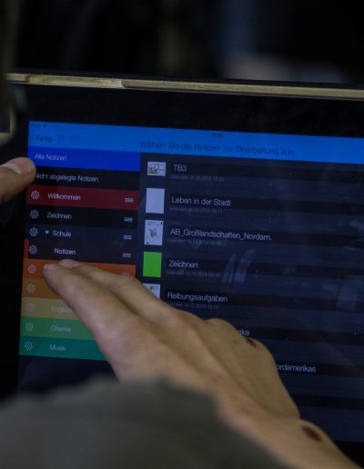 Viele Notizen und Anmerkungen werden digital erstellt ...